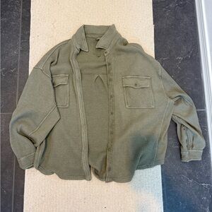 Aerie Olive Utility Jacket